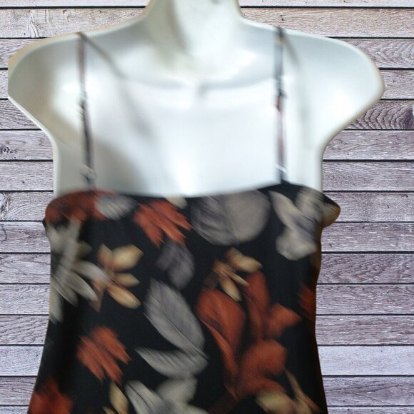 Shein Women's Medium (6) Spaghetti Strap Floral Midi Dress Boho Office NEW - Picture 4 of 6